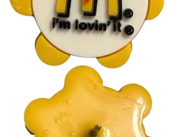 McDonalds One Year Canada Arches Service Award Collectible Pinback Pin Button