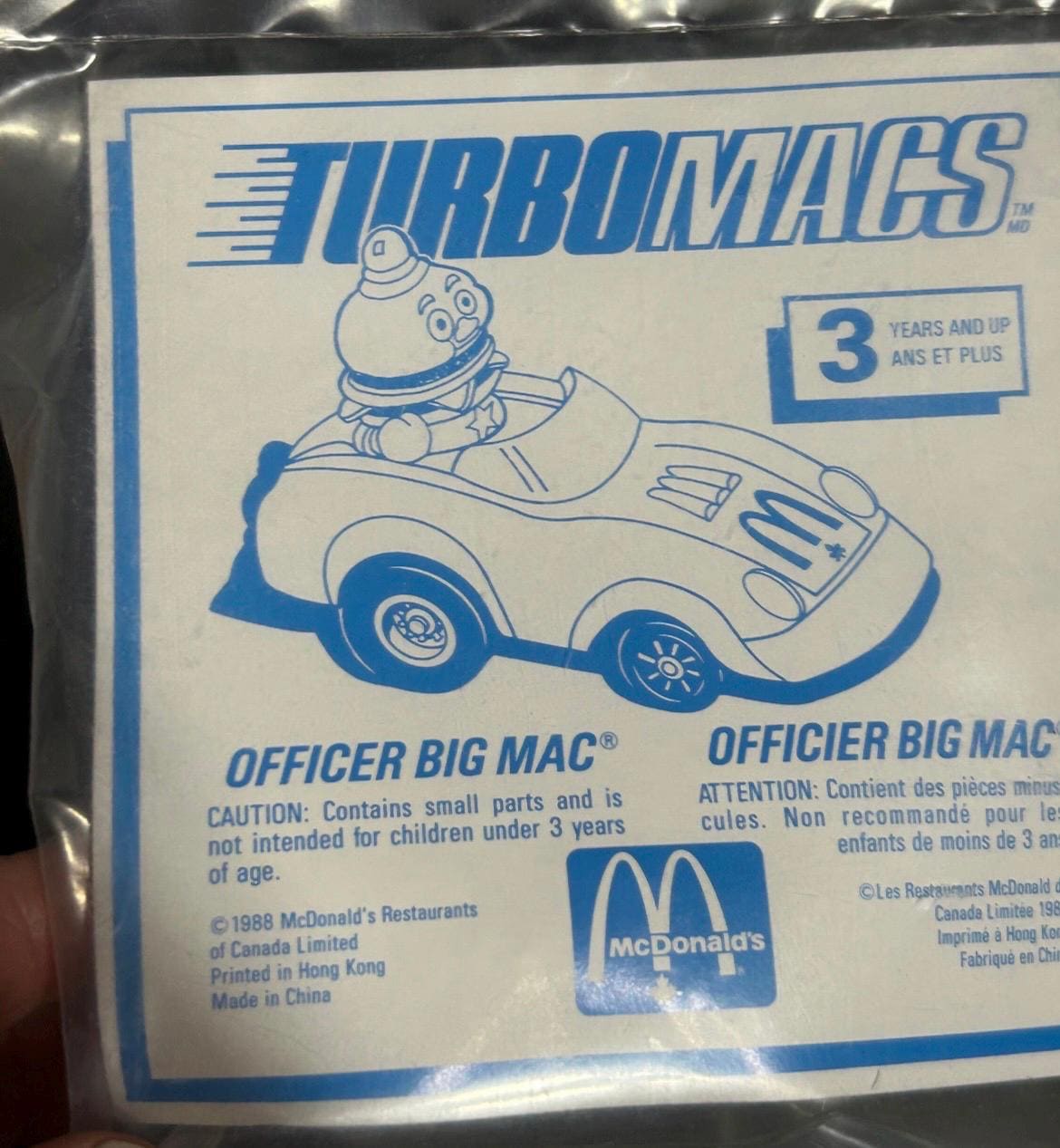 Mcdonalds Ronald Mcdonald in Race Car Original Gang Retro Vintage