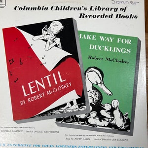 Columbia Children&#39;s Library of Recorded Books Make Way For Ducklings Robert MeCloskey Lentil By Robert McCloskey
