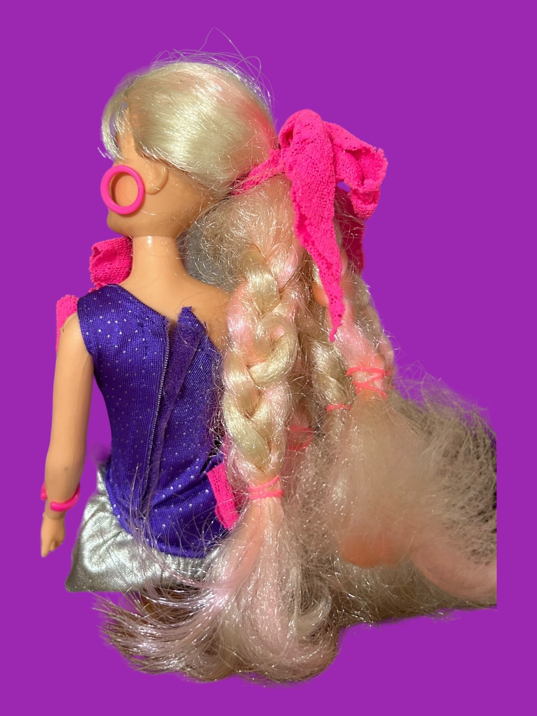 Vintage 1980's Jem & the Holograms Jerrica Doll Rock N Curl Vintage 1980's Jem & the Holograms Jerrica Doll Rock N Curl