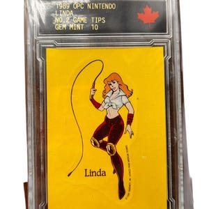 1989 Topps 1989 Topps Nintendo Spiel Tipp Sticker Linda #2 Nintendo Sticker Karte: Super Mario Bros Gem Mint 10 Selten!