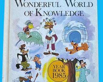 Vintage Disney's Wonderful World of Knowledge Year Book 1983 Hardcover