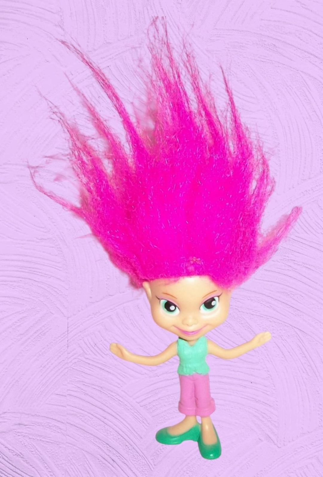 2006 Mcdonalds Happy Meal Trollz Toy Marissa Troll Doll #2 Pink