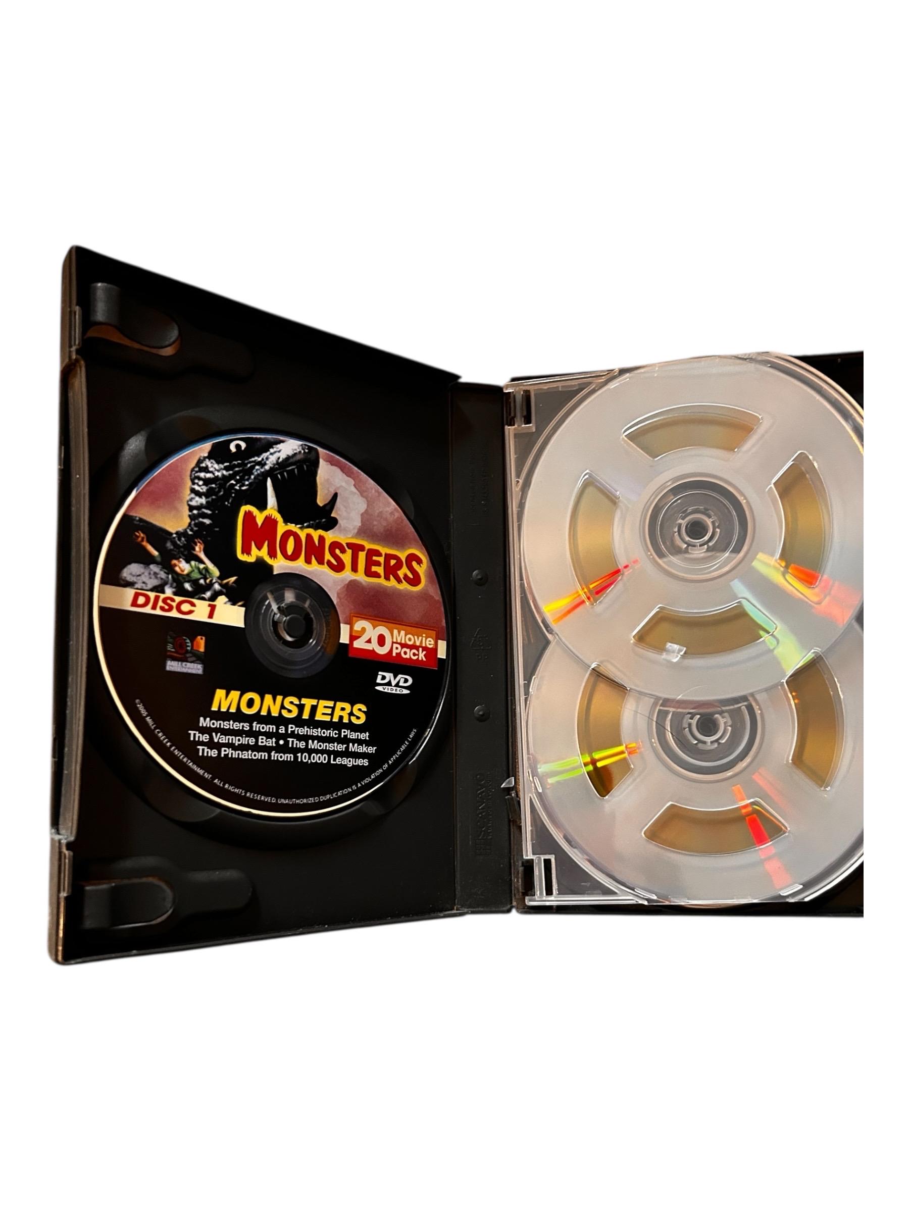Monsters 20 Movie Pack 5 Disc DVD, (2005) 5-disc Set Pre-owned DVD