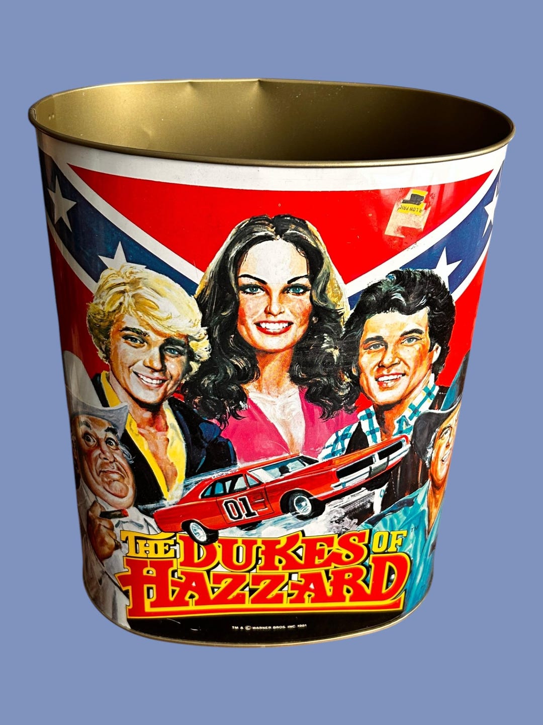1981 Dukes of Hazzard Garbage, Trash Can, 1969 Charger RARE 13x10x7 - Etsy