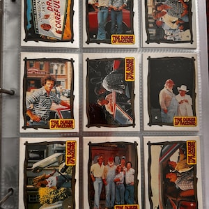 1981 The Herzöge von Hazzard Sammelkarten Komplettset 48 Selten!