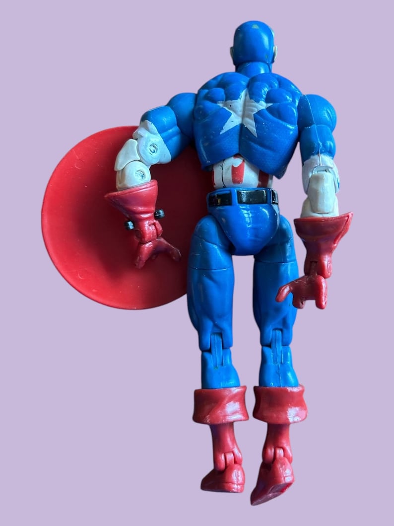 Vintage 2002 Marvel Legends Series 1 CAPTAIN AMERICA Toy Biz Action Figure image 2
