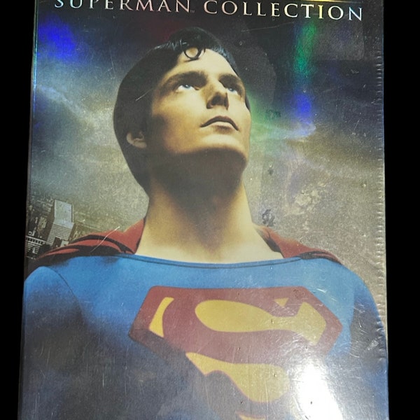 The Christopher Reeve Superman Movies 1-4, 6 Disc DVD New in Package DC Comics