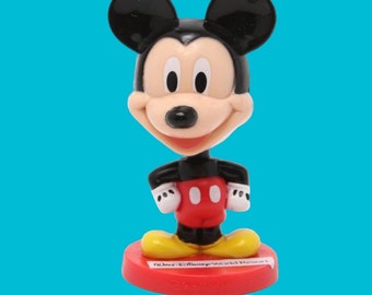 Vintage Disney Mickey Mouse Bobble Head Kellogg’s Cereal Toy New In Package