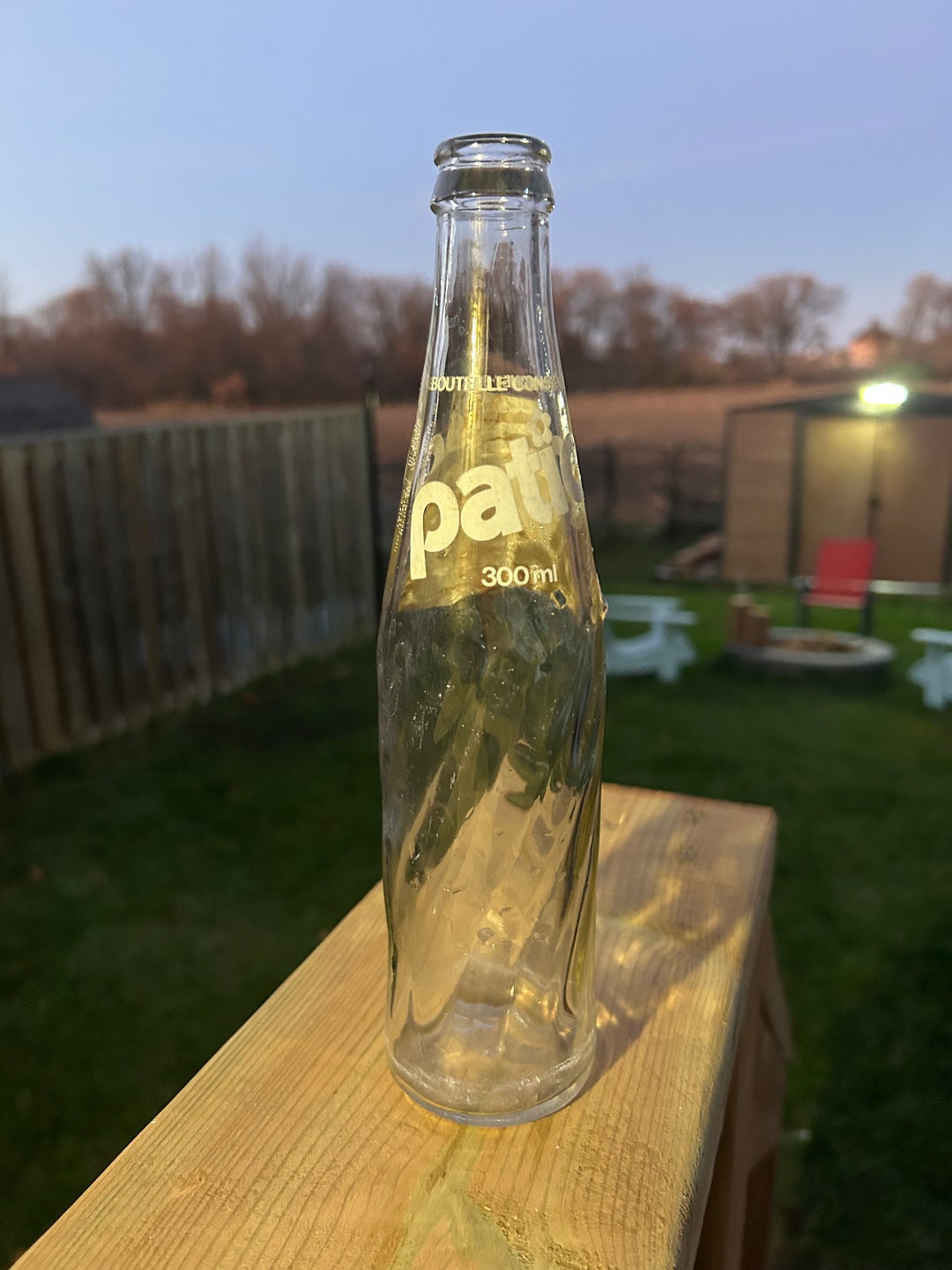 1970s Vintage Patio Glass Pop Bottle 300ml Product of PEPSI-COLA ...