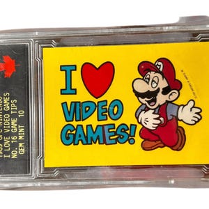 1989 Topps Nintendo Game Tips Super Mario Bros #16 Sticker Karte Gem Mint 10