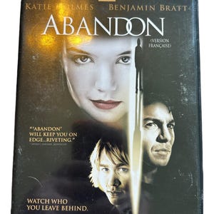 Abandon Watch Who You Leave Behind DVD Katie Holmes Benjamin Bratt Region 1