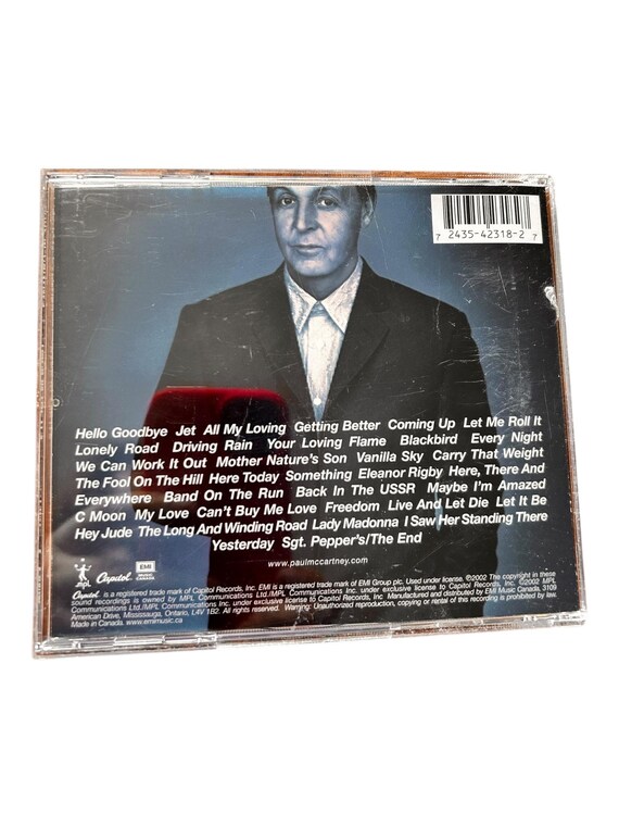 Paul Mccartney - Back in the U.S. Live (2002) Pre Owned CD - Etsy
