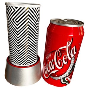 Vintage Coca Cola Coke Rotating Dynamic Ribbon Can Graphics NEW WORKING 1990s, Vintage Coca Cola Advertising Lamp, Vintage Coke Lamp