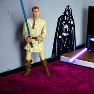 1999 OBI WAN KENOBI Jedi Padawan Figura de acción de 3,75 pulgadas Star Wars Phantom Menace
