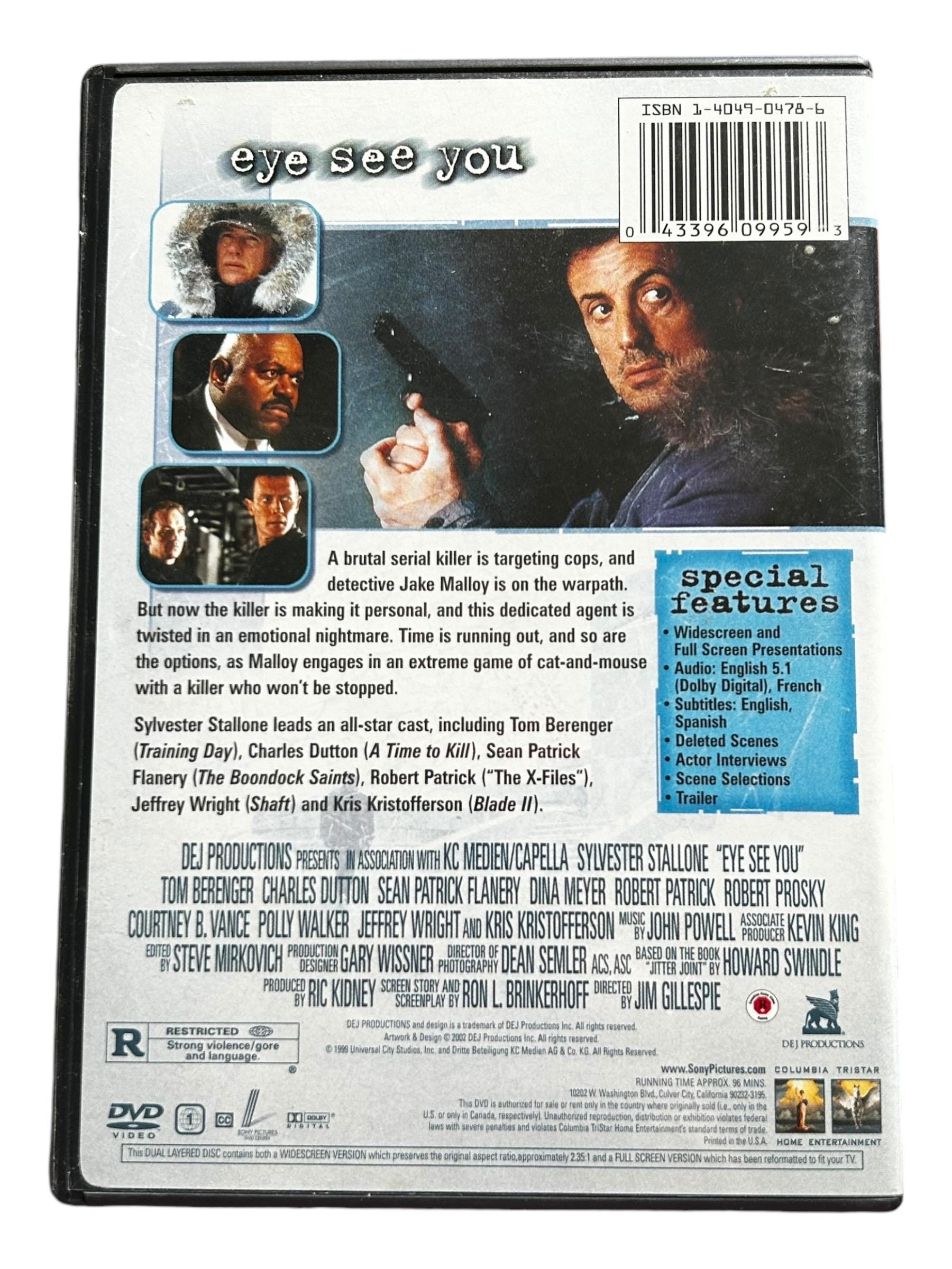 Eye See You DVD, 2002 Stallone Region 1 - Etsy