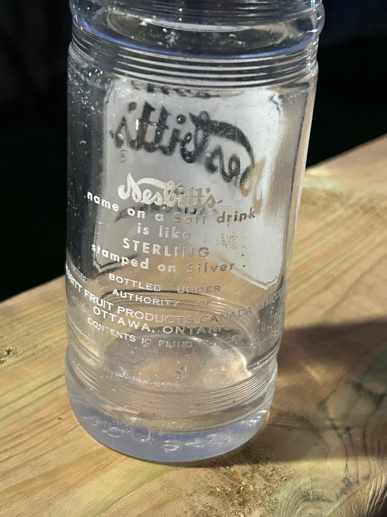 Rare Collectible NESBITT'S Soda Bottle ACL 10oz Ottawa Canada Orange Etsy
