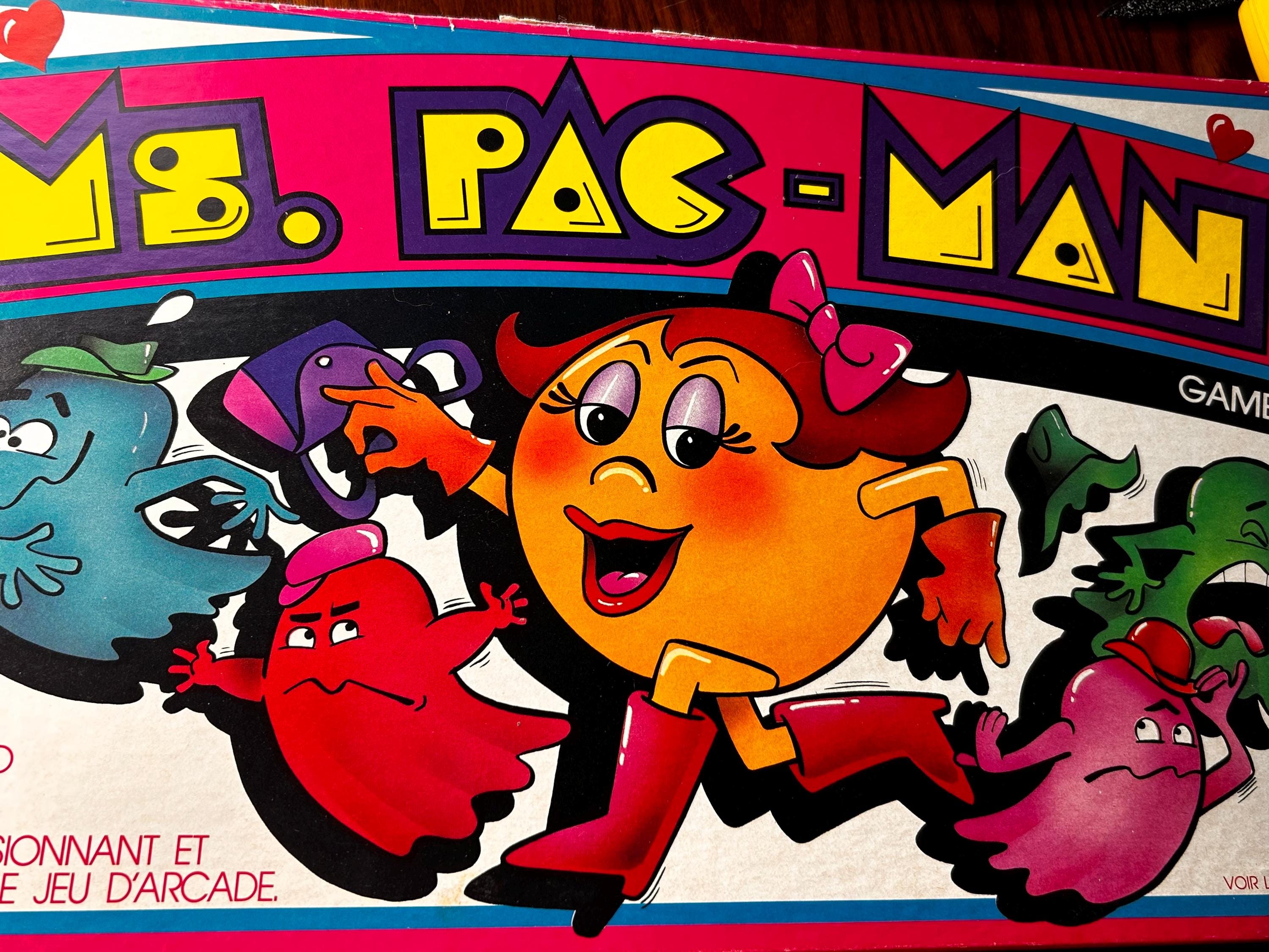 Vintage 1982 Ms. Pac-man Board Game Milton Bradley Good Condition