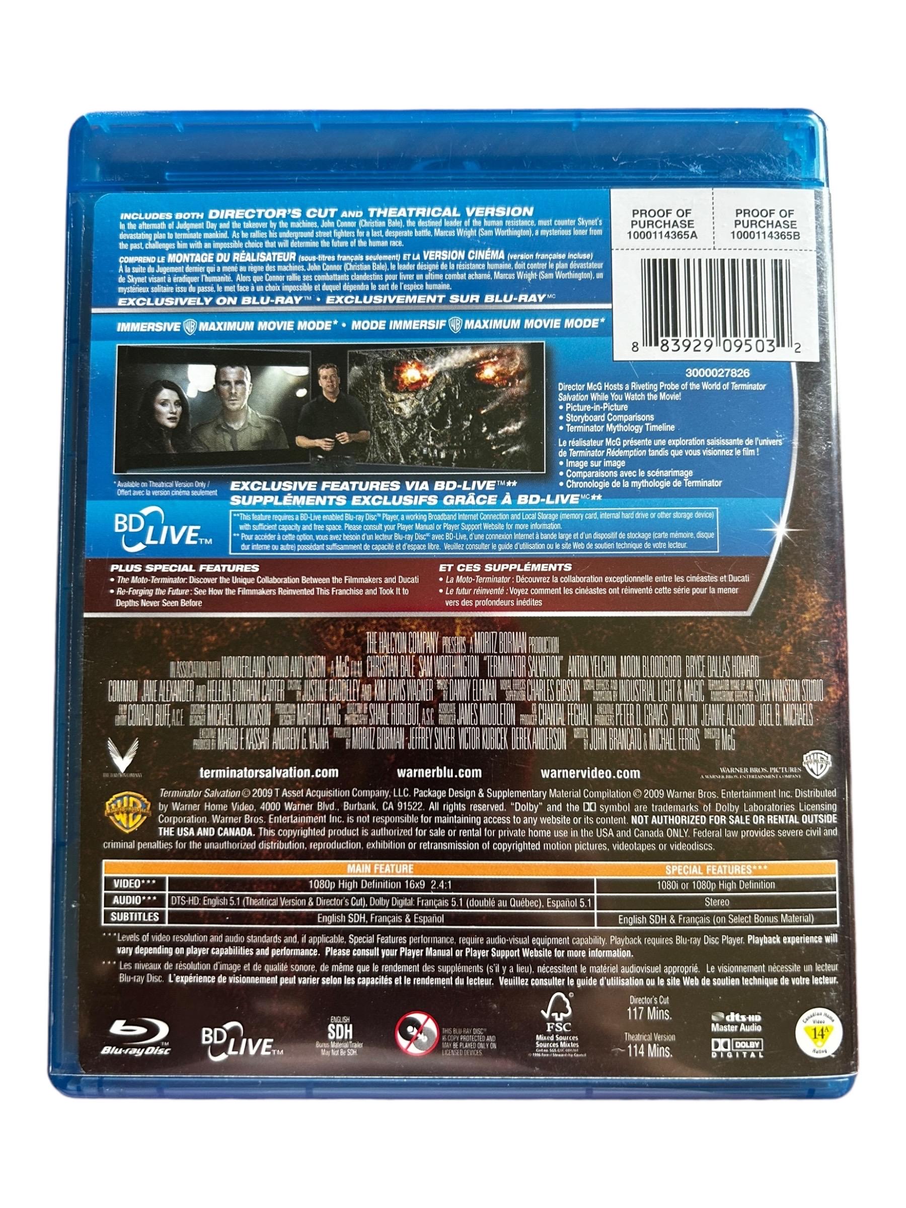 Terminator Salvation Director's Cut Blu-ray Disc, DIGITAL 3