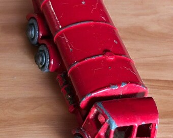 Vintage Lesney for Matchbox No. 11, Esso Petrol Tanker, Shiny Red