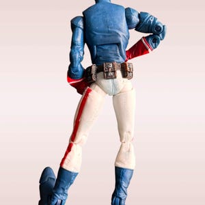 Boneco de ação Jovens Vingadores Patriota 2006 Marvel com escudo imagem 2