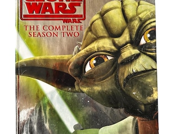 Star Wars: The Clone Wars - A Segunda Temporada Completa (DVD, 2010, conjunto de 4 discos) DVD usado Região 1