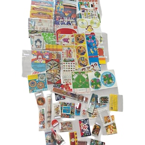 Vintage 1980s McDonalds Ronald McDonald Treat of the Week or Happy Meal Memorabilia Lot of 62 Pieces