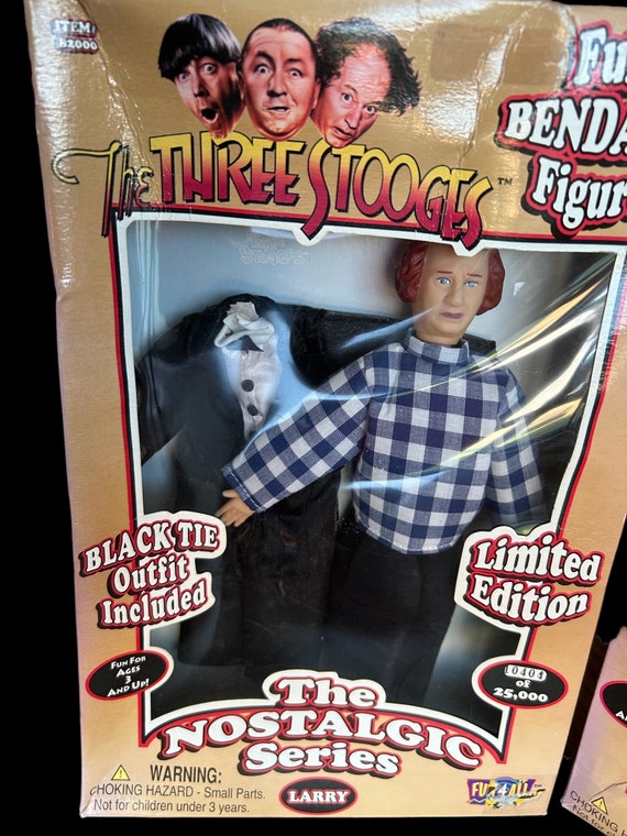 1997 the Three Stooges the Nostalgic Series Moe Larry Curly