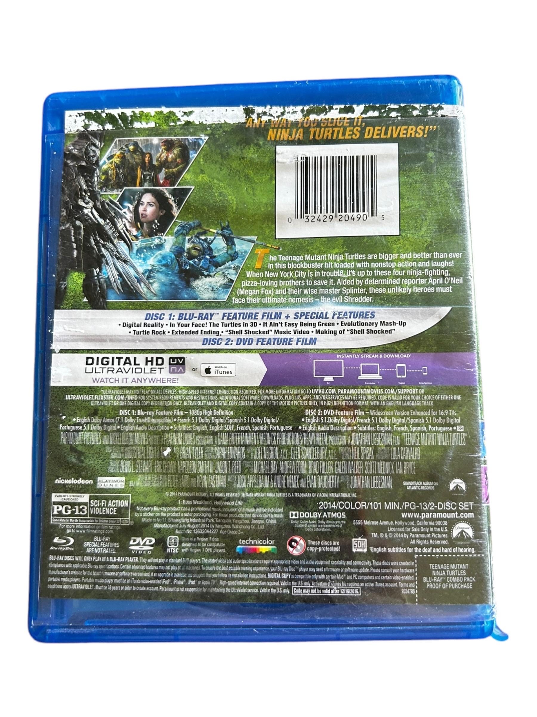 Teenage Mutant Ninja Turtles DVD Blu-ray Set 2014 - Etsy