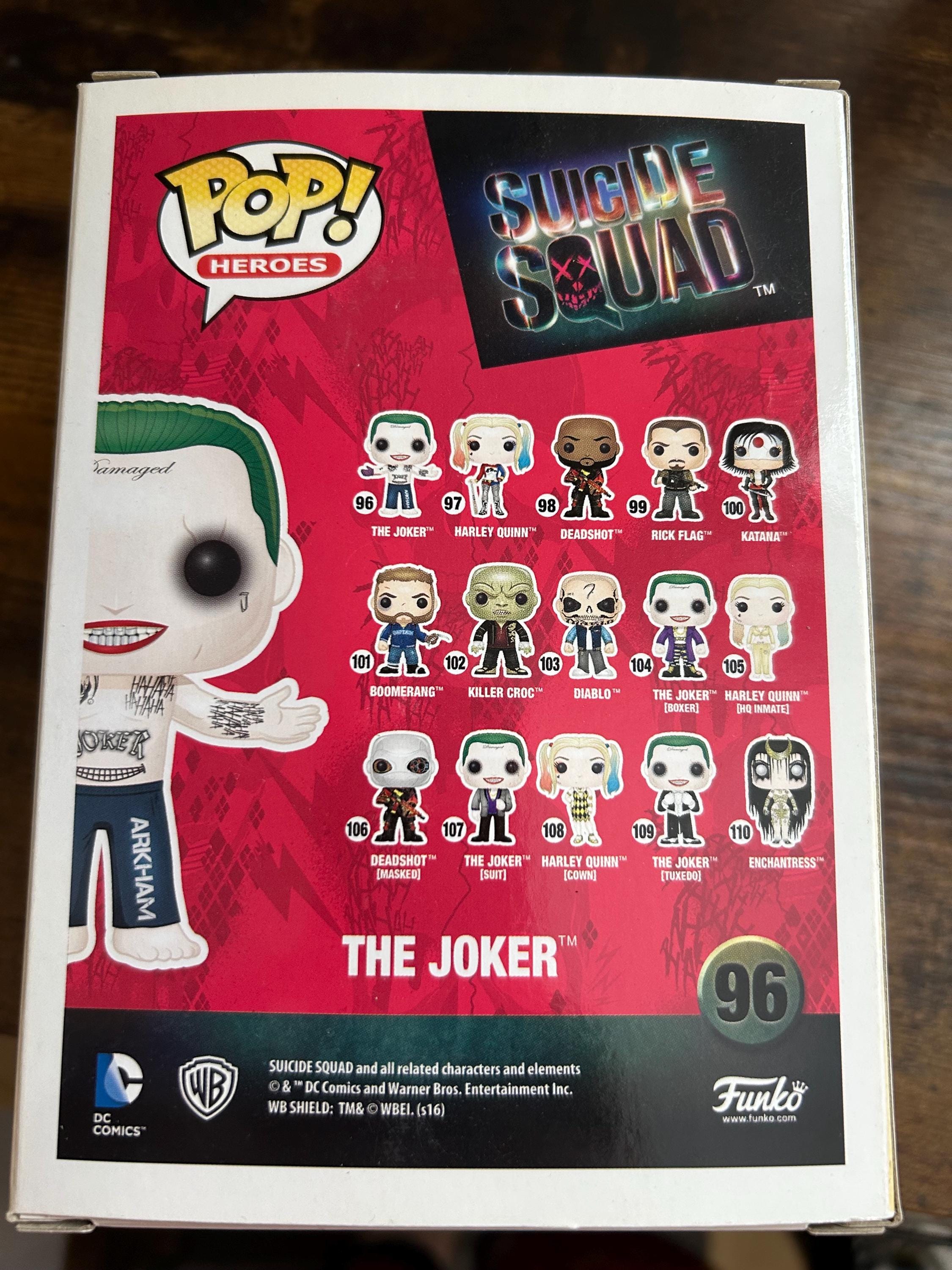 Funko Pop! Heroes Suicide Squad - Joker #96 Funko Pop Vaulted - Etsy