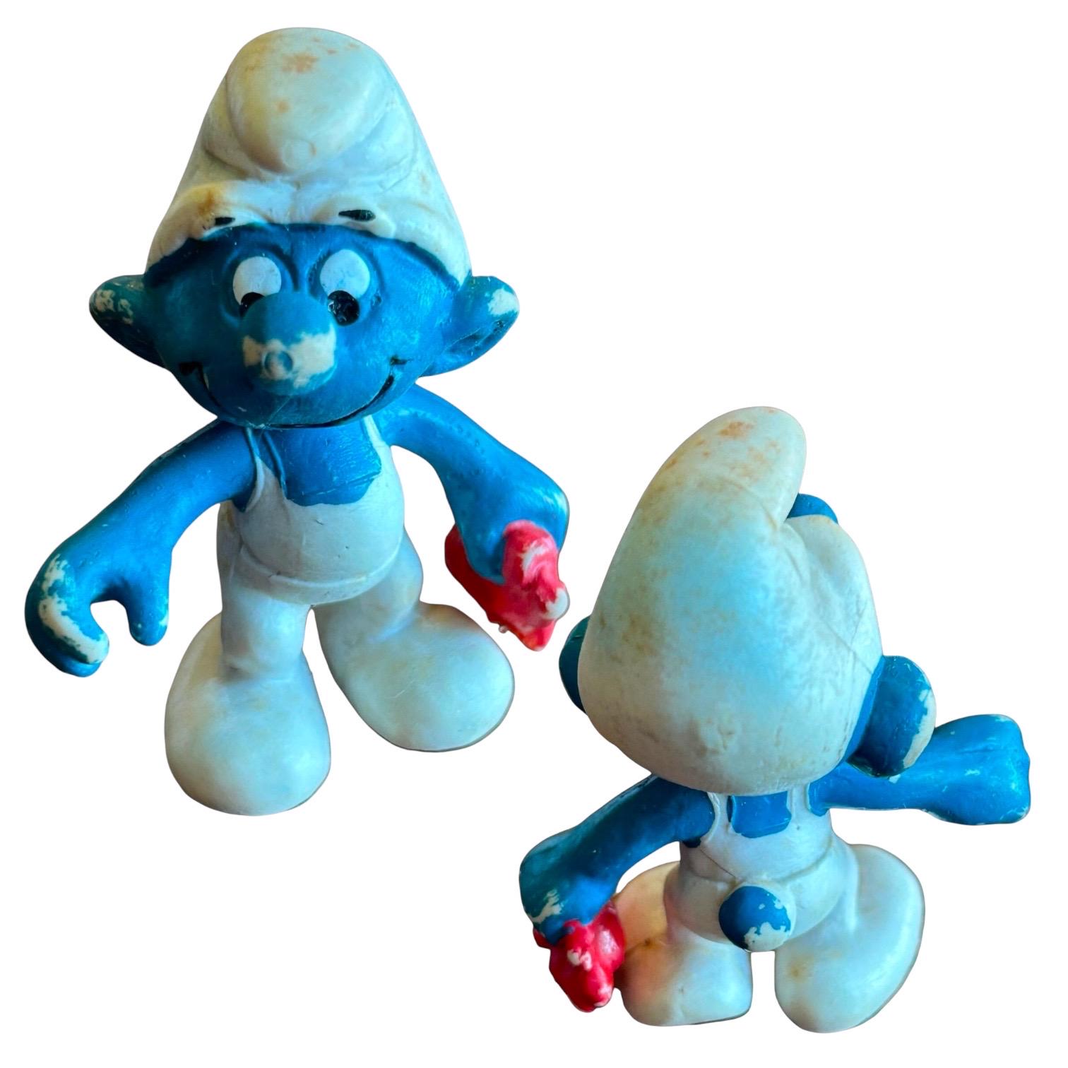 【激レア】SMURF バス ミニカー Vintage 1982 Smurfs ERTL 3