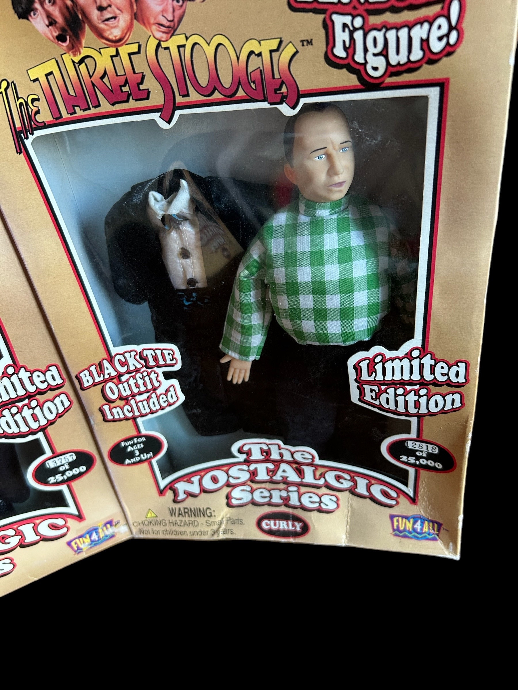 1997 the Three Stooges the Nostalgic Series Moe Larry Curly