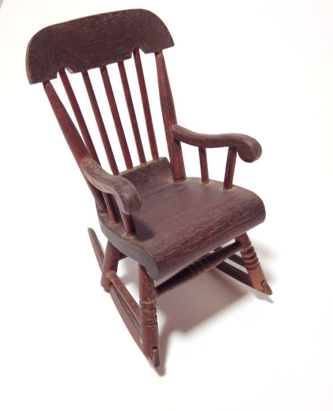 Antique Miniature Rocking Chair, Dollhouse Chairs, Dollhouse Furniture ...