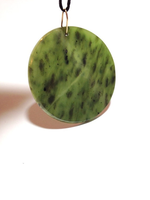 LARGE Jade Pendant, Pounamu Jade, March Birthston… - image 3