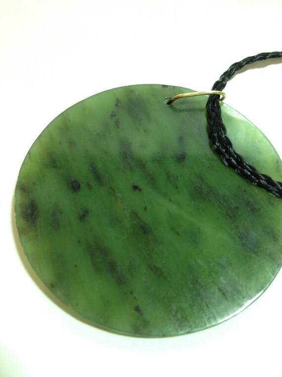 LARGE Jade Pendant, Pounamu Jade, March Birthston… - image 5