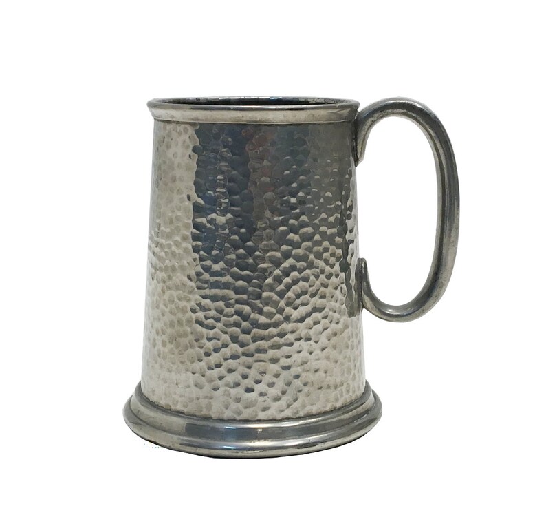 Civic Pewter Tanked Beer Mug with Glass Bottom Made in Englend Etsy