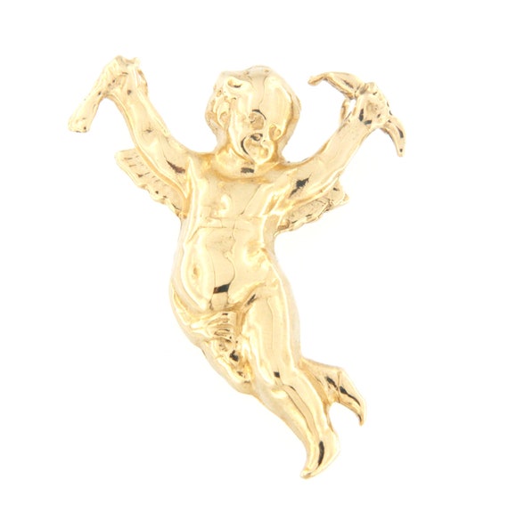 Cupid Unisex Charm 14kt Yellow Gold