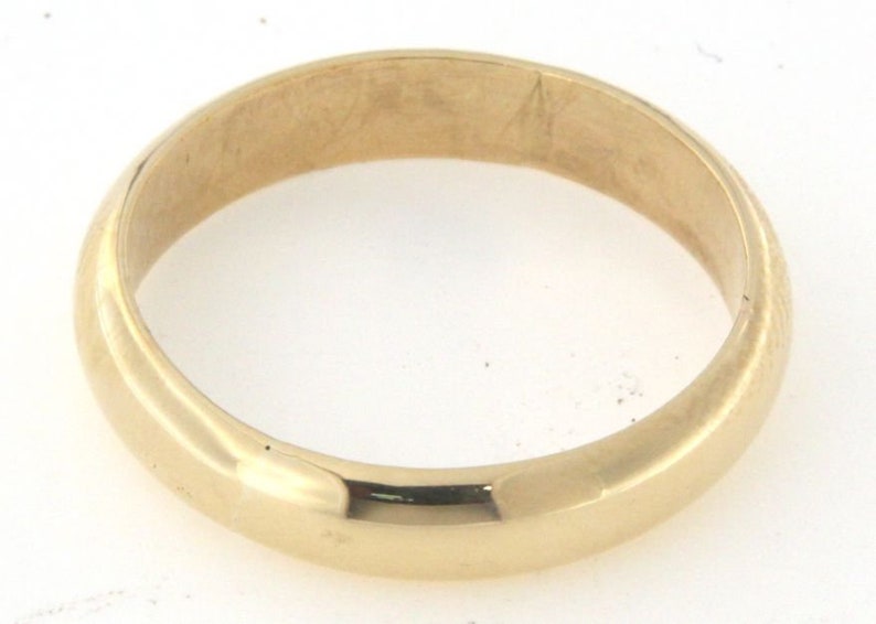 Men/'s Wedding band 14kt Yellow Gold