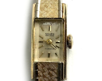 precision by gruen mens wrist watch