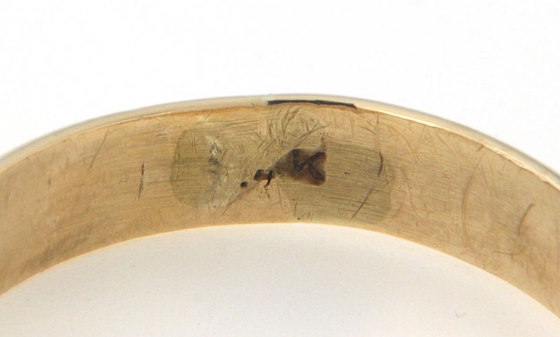 Men/'s Wedding band 14kt Yellow Gold