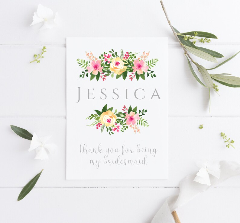 thank you for being my flower girl