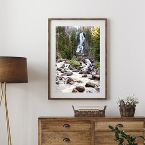 Colorado Landscape Photography, Large Wall Art Print, Nature Photography, Waterfall Print, Rushing Morning Water, &quot;Wake Up Fish Creek&quot;