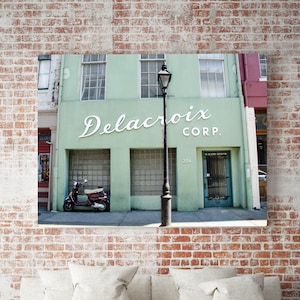 New Orleans, French Quarter, Street Photo Art, Cityscape Photography, Large Wall Fine Art Print, French Home Decor, Delacroix Building, NOLA