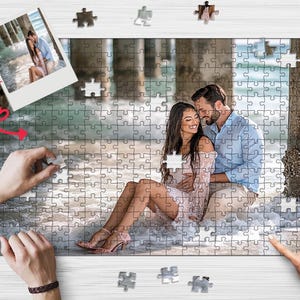 Custom Photo Jigsaw Puzzle: Personalized Wedding, Anniversary, or Family Gift