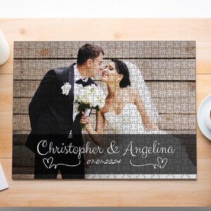 Custom Photo Jigsaw Puzzle: Personalized Wedding, Anniversary, or Family Gift