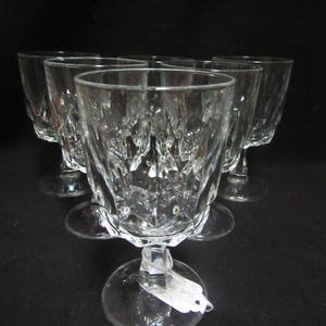 Crystal Wine Glasses,  Crystal Stemware,Crystal Water Glasses, Barware, Set of 6   (1522)