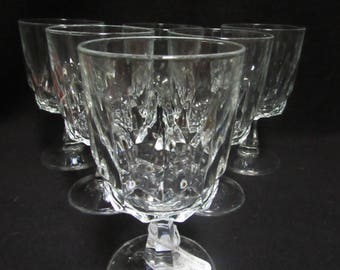 Crystal Wine Glasses,  Crystal Stemware,Crystal Water Glasses, Barware, Set of 6   (1522)