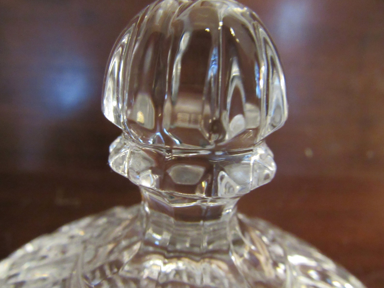 Round Candy Dish Lead Crystal Dish With Lid Jewelry Box Etsy