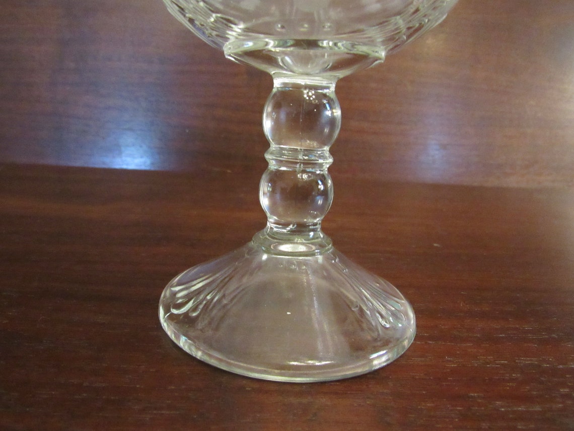 Etched Compote Candy Dish Pressed Crystal Compote. 2731 Etsy
