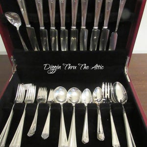 Beaux Art  &quot;STERLING&quot; 1910, 1932, By Manchester, Silverware, Flatware, Service for 8, 46 pieces.    (3326)